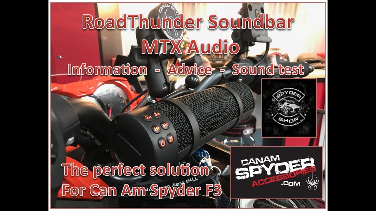 MTX Audio Roadthunder Soundbar - Test - Advice - Information - Can Am Spyder F3