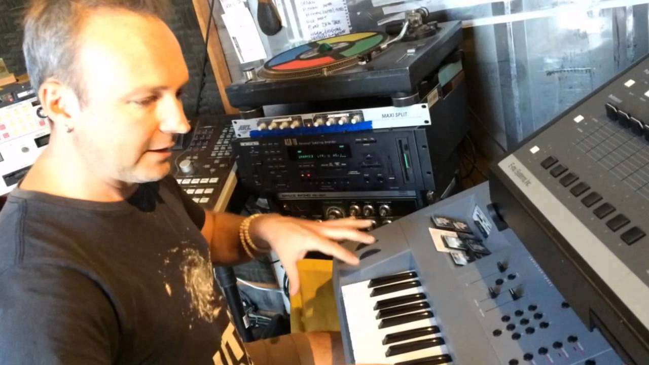 Monkey Marc showing off his vintage EIII sampler