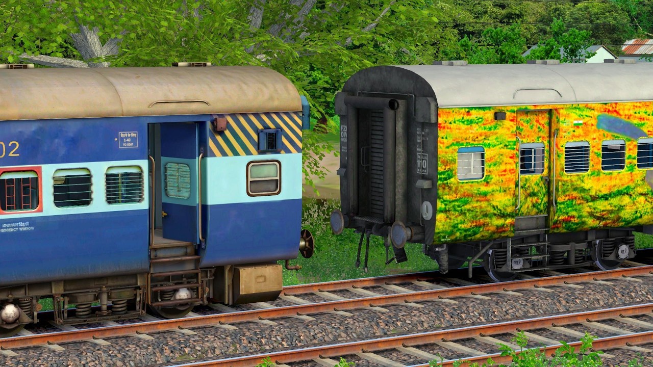 Wap-7 Coupling Icf Duronto To Blue Coaches | indian train simulator gameplay 