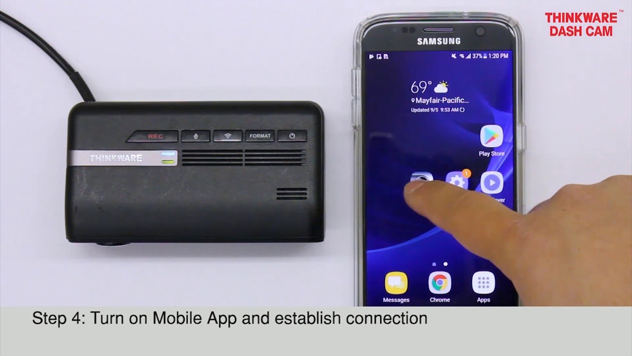 Видеорегистратор Thinkware F770: подключение мобильного приложения &mdash; Wi-Fi (Android)