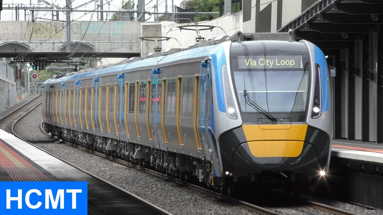 High Capacity Metro Train HCMT Set 18 Testing at Springvale - Metro Trains Melbourne