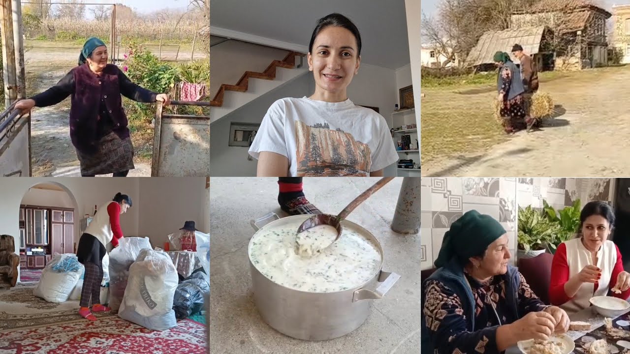 KƏND VİDYOSU GƏLSİNMİ💫 AXRI Kİ GƏLDİ😍 Nergizin g&uuml;nl&uuml;k hayatı VLOG 
