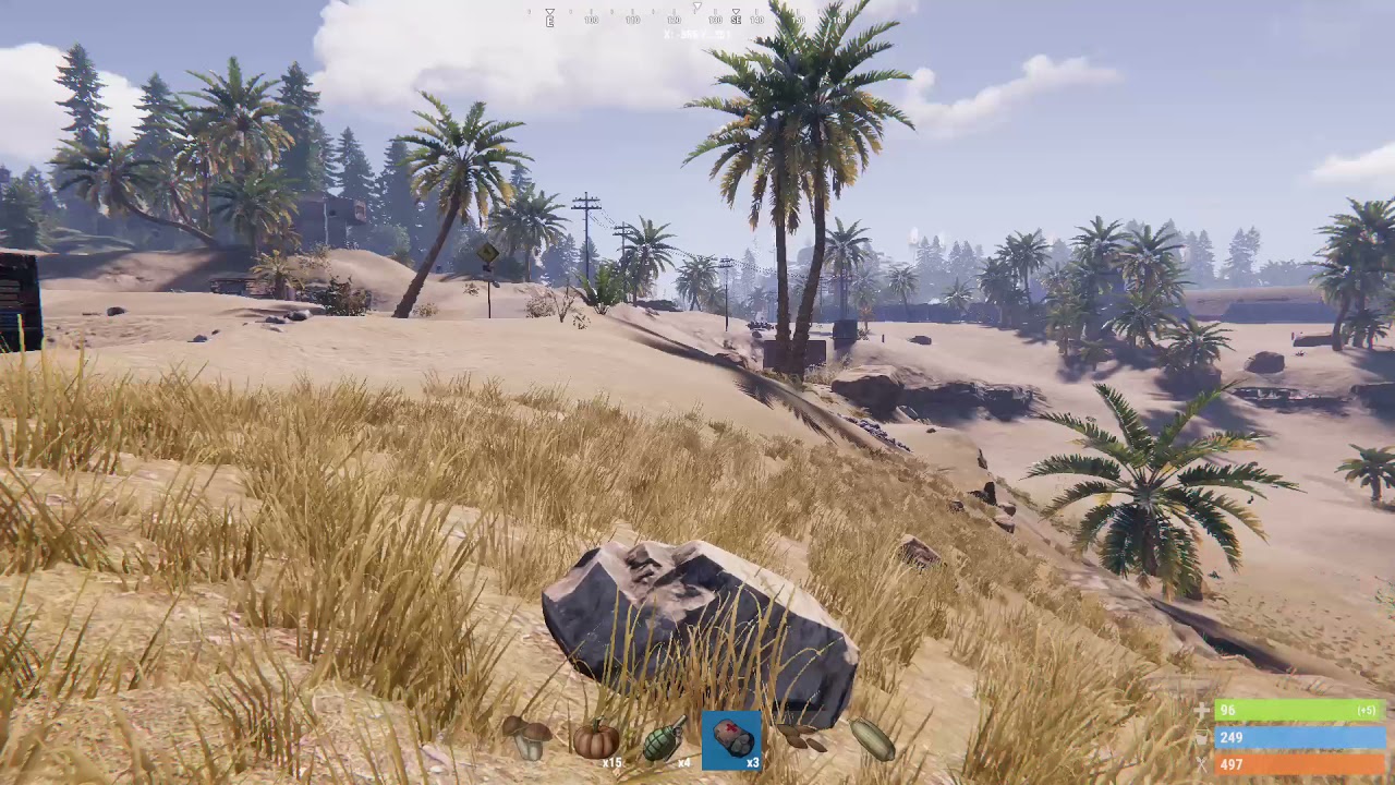 Xbox One X Rust Beta 5am supply drop run  with f1 grenades
