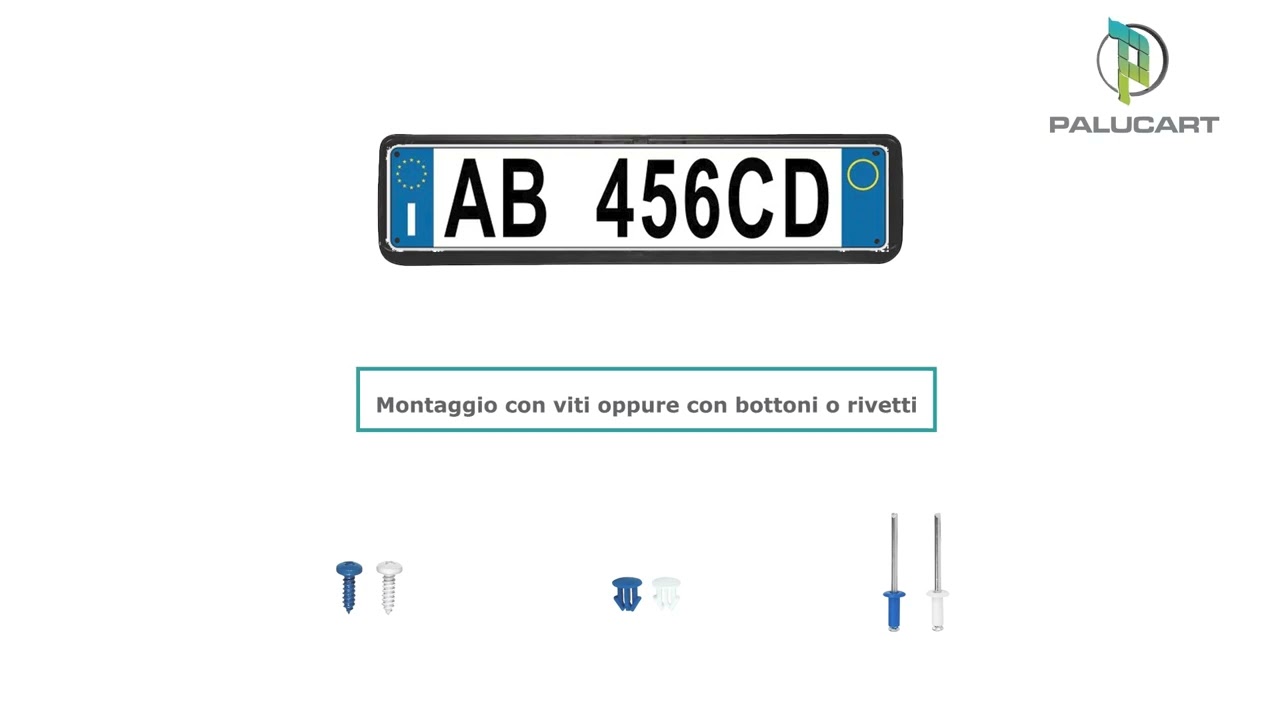 Portatarga Auto Italia Europa per Anteriore