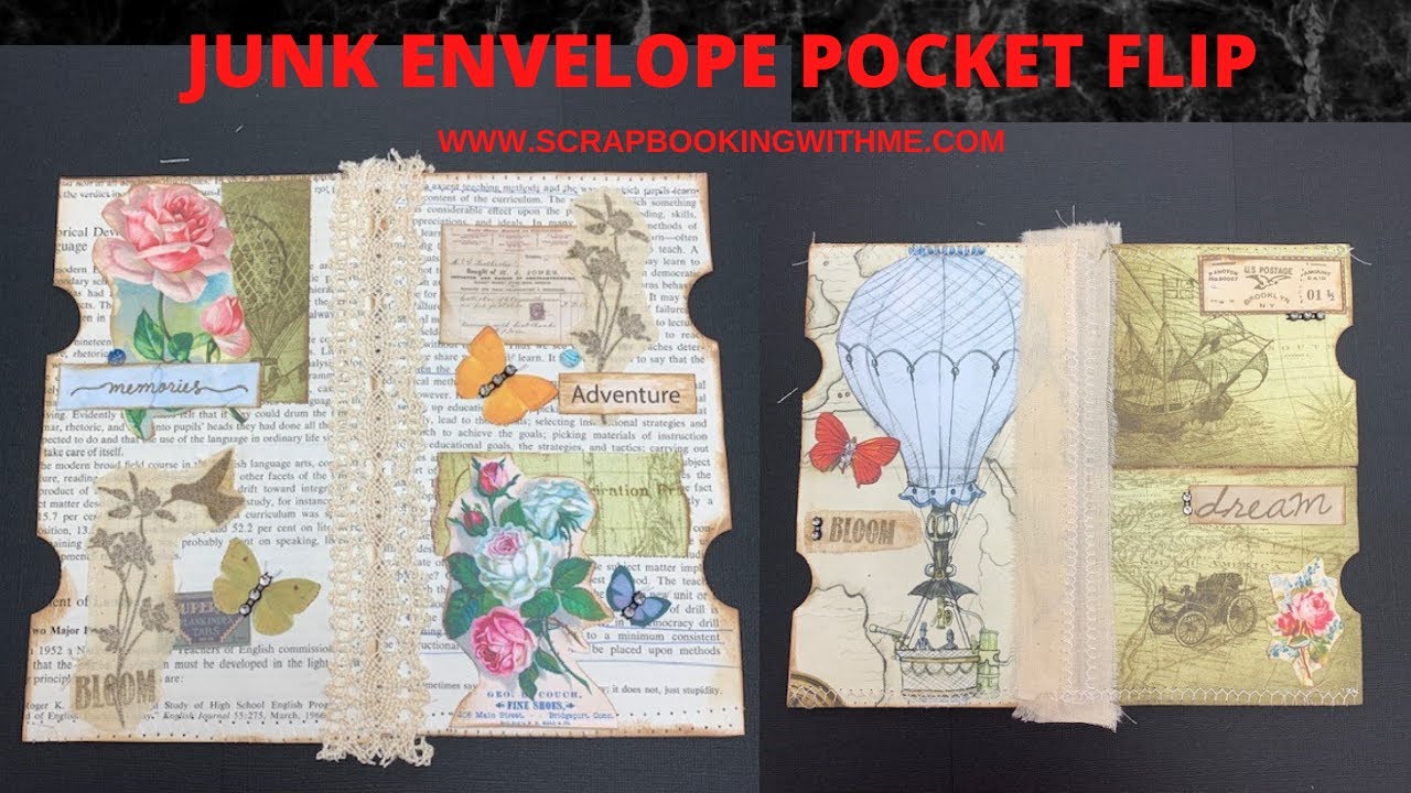 JUNK ENVELOPES POCKET FLIP INSERTS