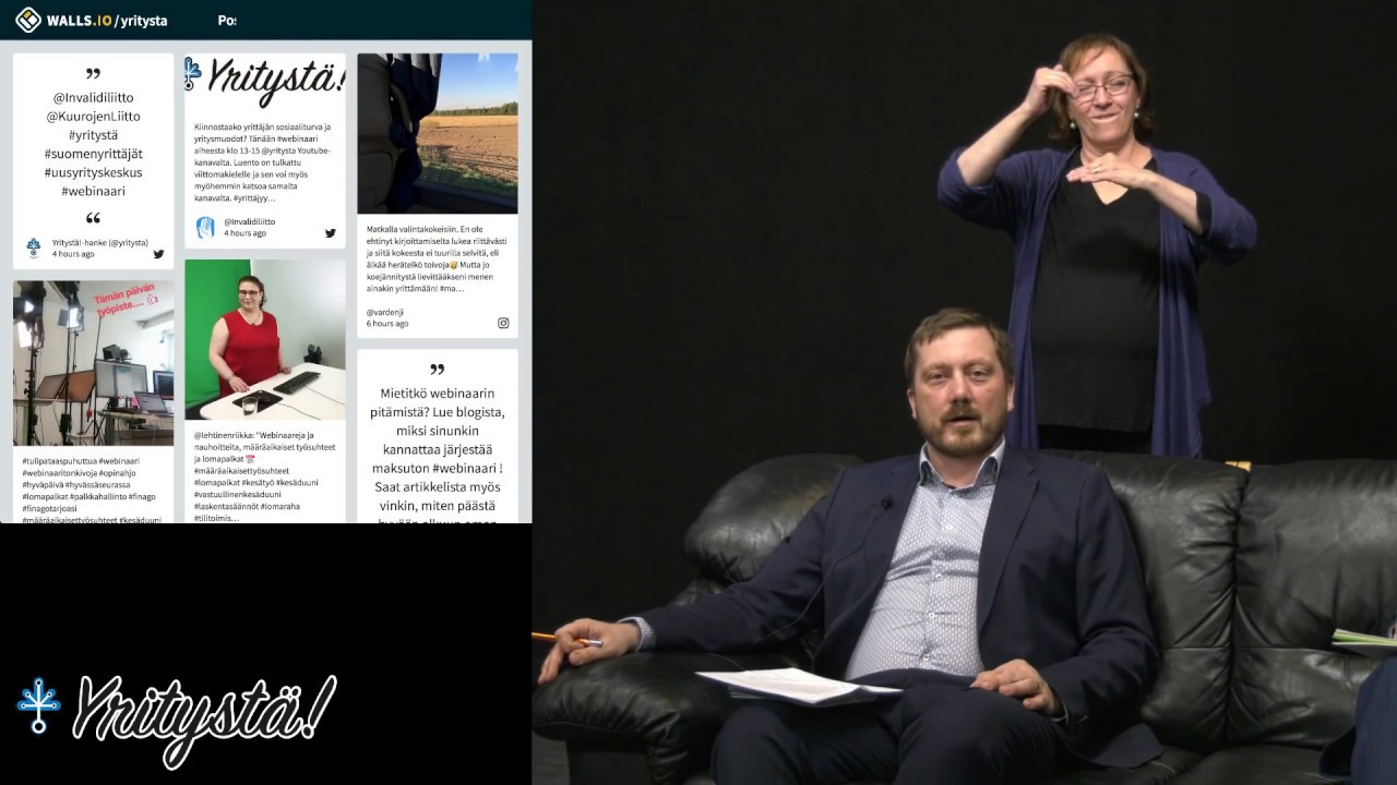 Yrittäjän sosiaaliturva ja yritysmuodot -verkkoluento 16.5.2018