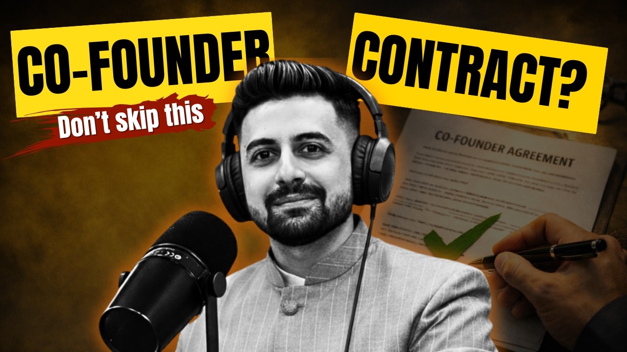 Class 13 | Create a Contract with Co Founder | Safal Startup - Rahuul Bagiyaa