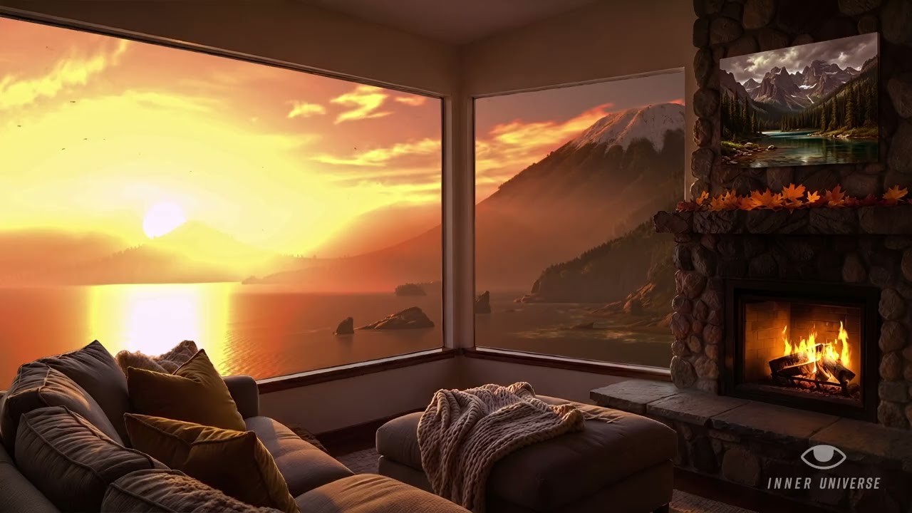 Sunset And Ocean Waves: Meditation & Study