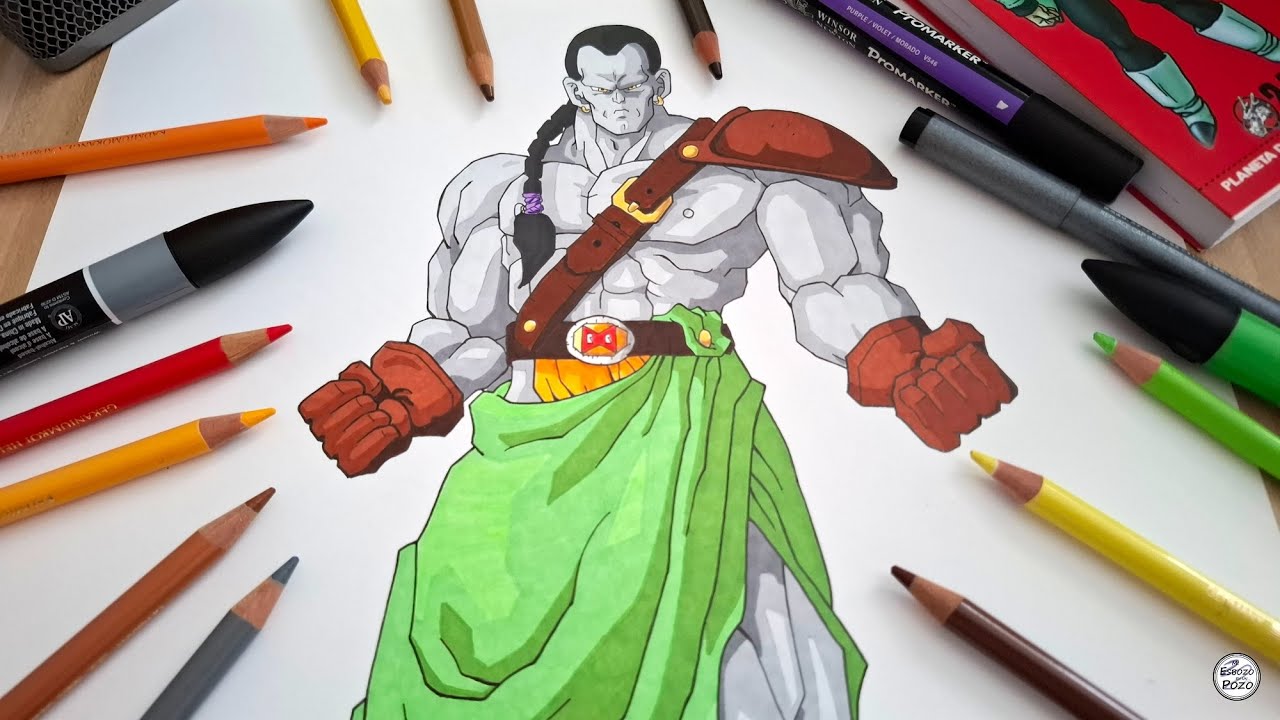 Cómo dibujo al Androide Nº14 | Dragon Ball