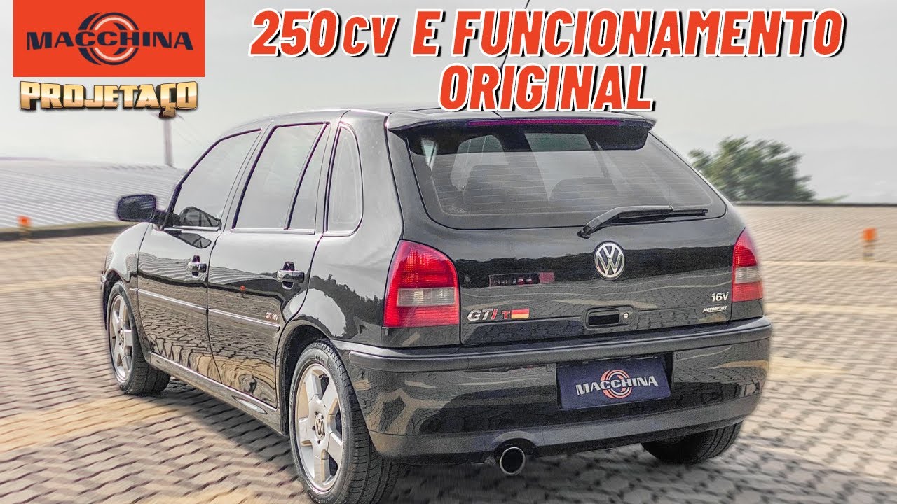 GOL GTI 16v TURBO COM POTÊNCIA DE ESPORTIVO E DIRIGIBILIDADE DE ORIGINAL!