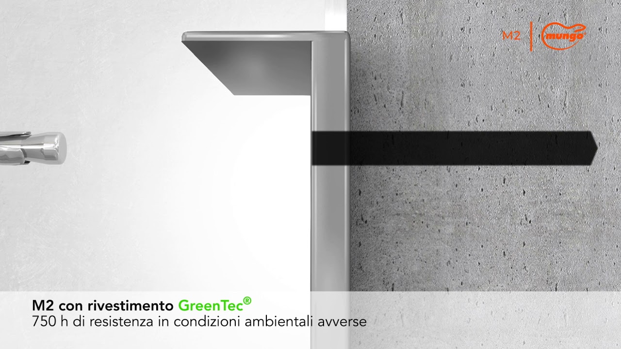 Mungo M2-Il tassello prolungato certificato in acciaio con trattamento GreenTec