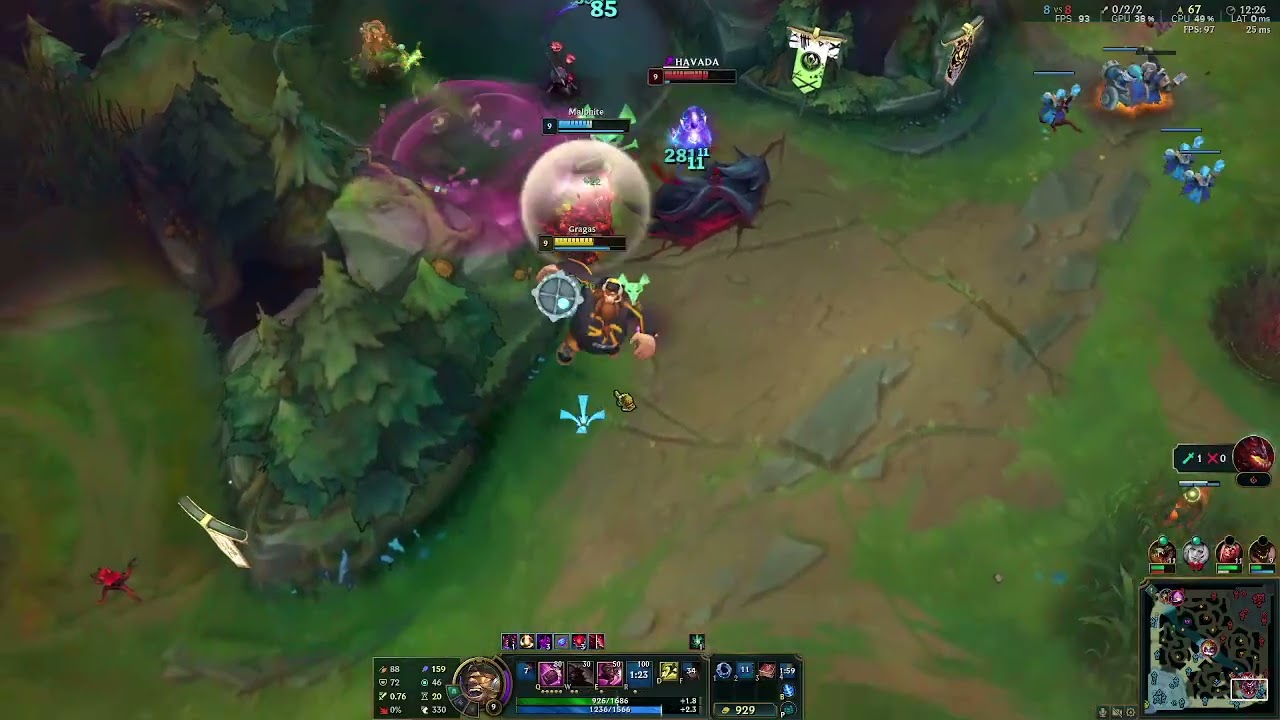 HIGH ELO INSANE CRAZY MALPHITE GRAGAS GAMEPLAY