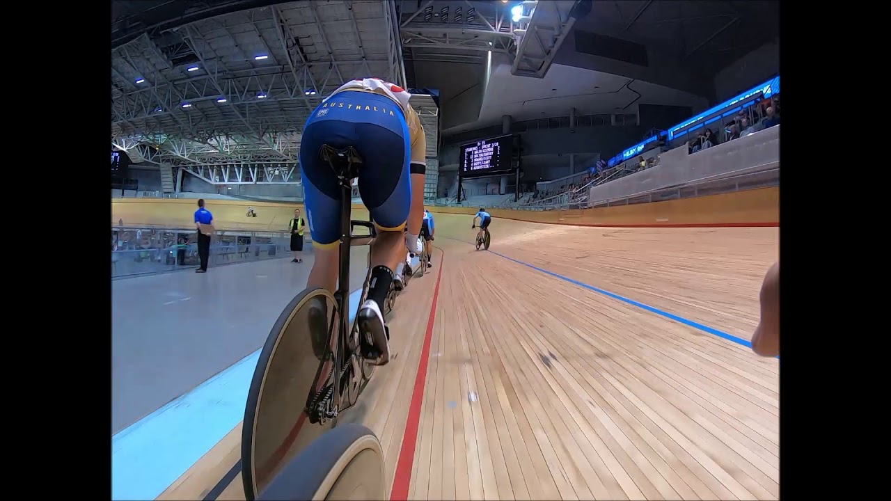 2020 Australian Madison Championship race - GoPro with Jensen Plowright