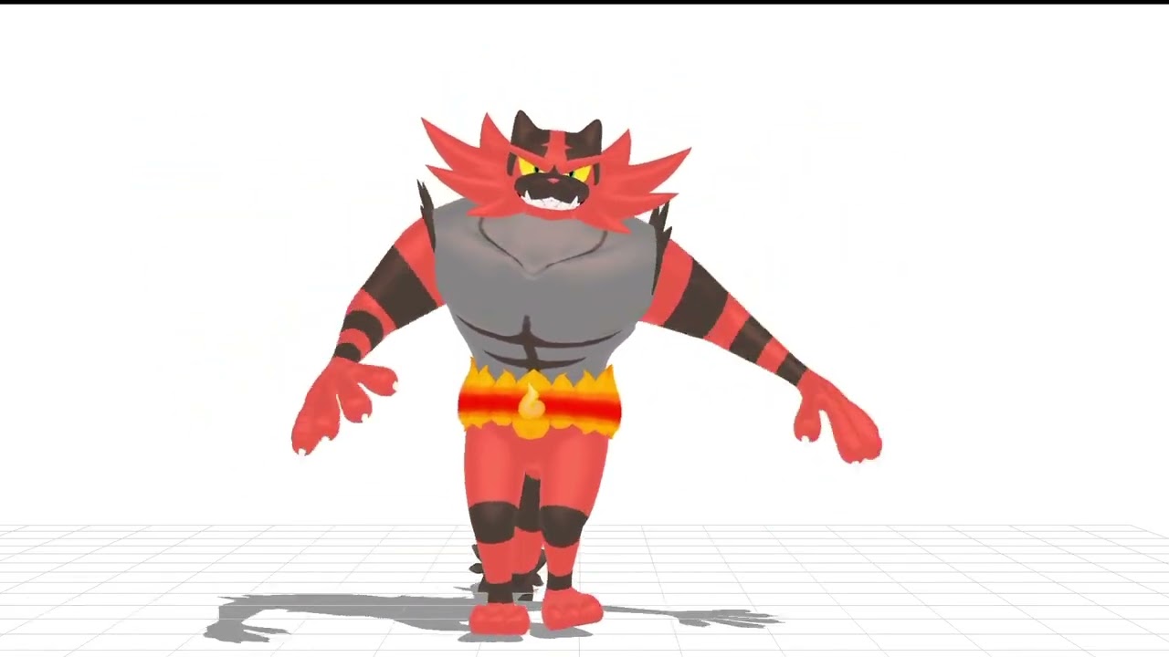 【MMDxPokémon】 Incineroar's Tap Foot