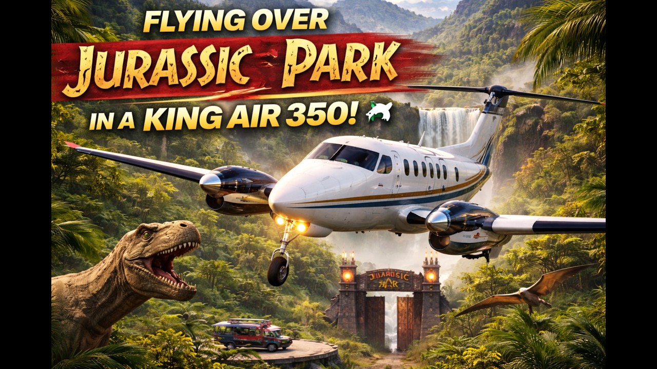 Flying over Jurrasic Park