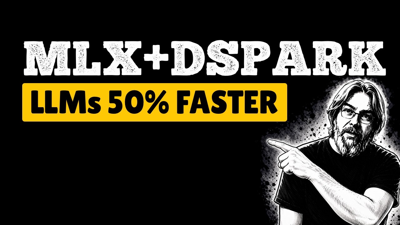 Run MLX LLMs 50% Faster on a Mac with DSpark (Speculative Decoding)