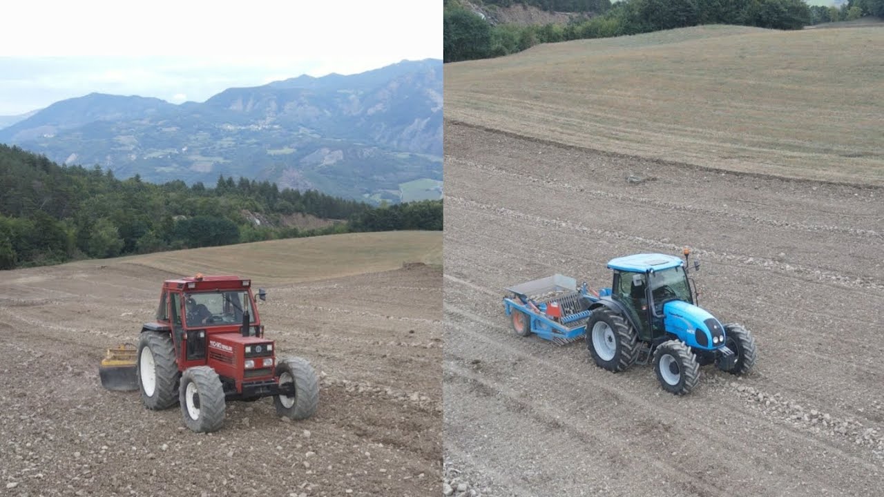 RACCOLTA PIETRE CON MACCHINE RACCOGLISASSI