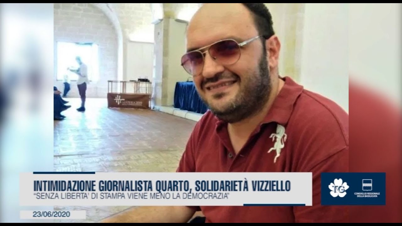 INTIMIDAZIONE GIORNALISTA QUARTO, SOLIDARIET&Agrave; VIZZIELLO