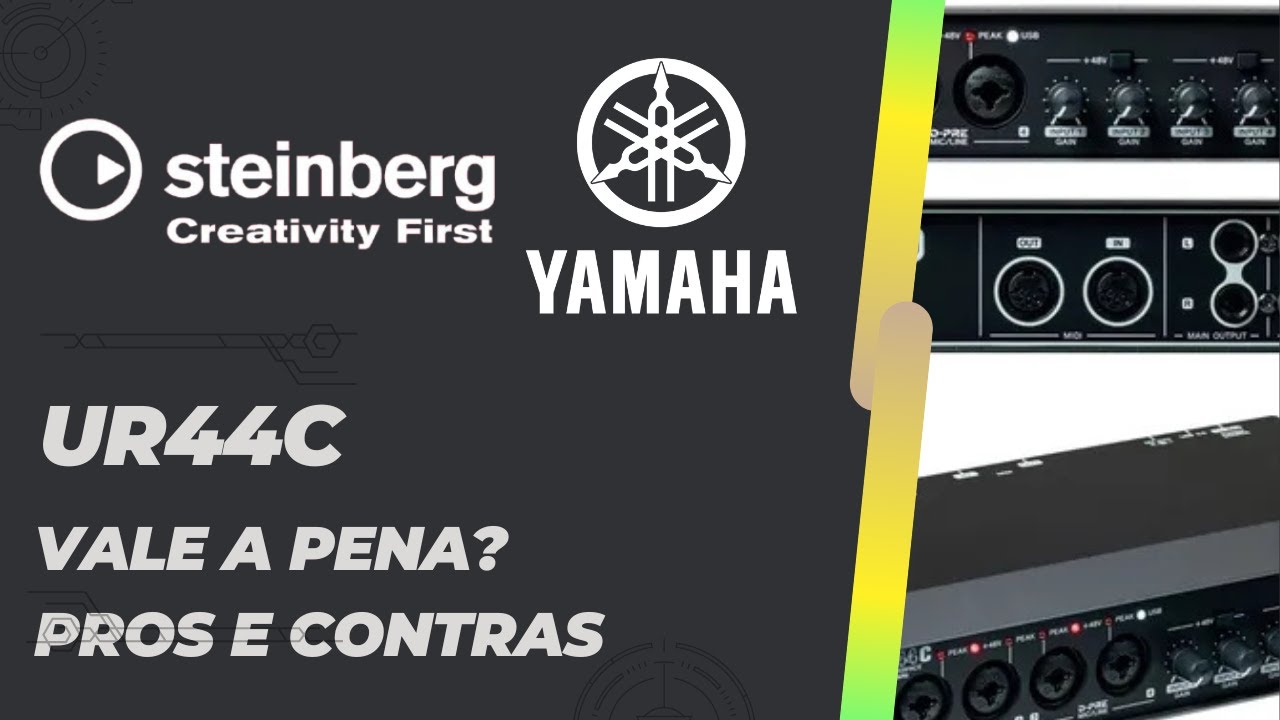 Interface USB Steinberg/Yamaha UR44C - Vale a pena? Review em PT-BR