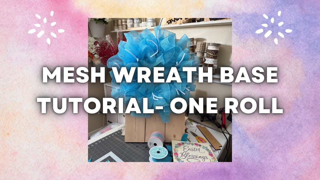 Mesh Wreath Tutorial - One Roll