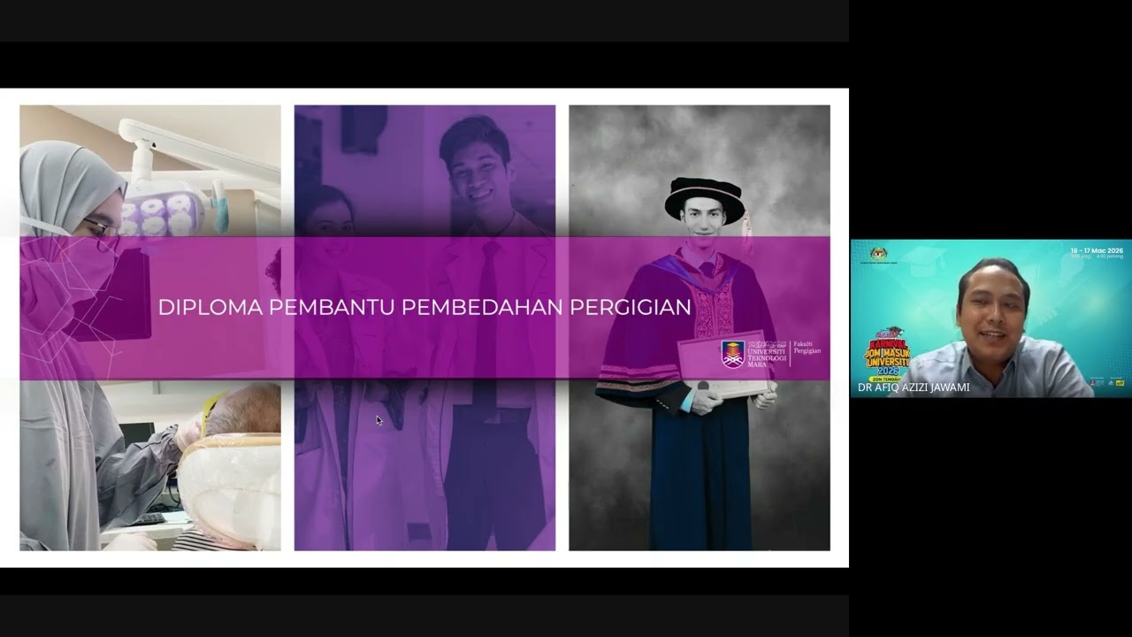 Taklimat Fakulti Pergigian UiTM | JOM MASUK UNIVERSITI 2026