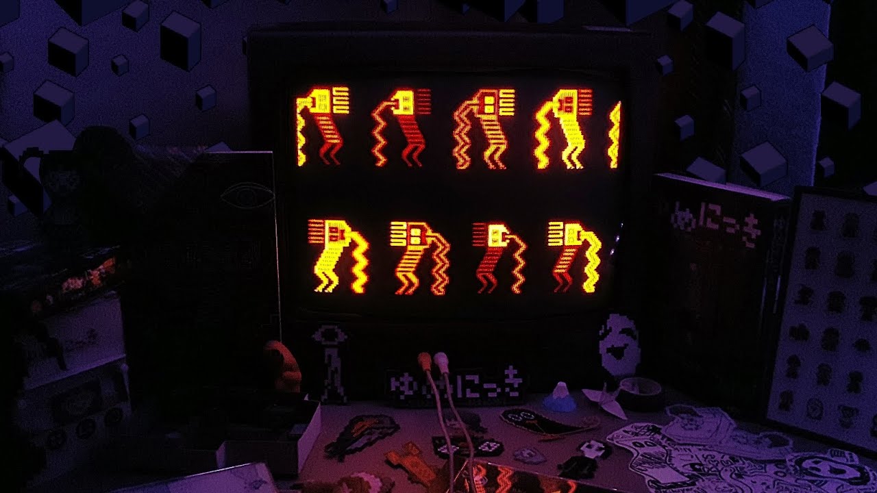 Yume Nikki Played on a CRT TV