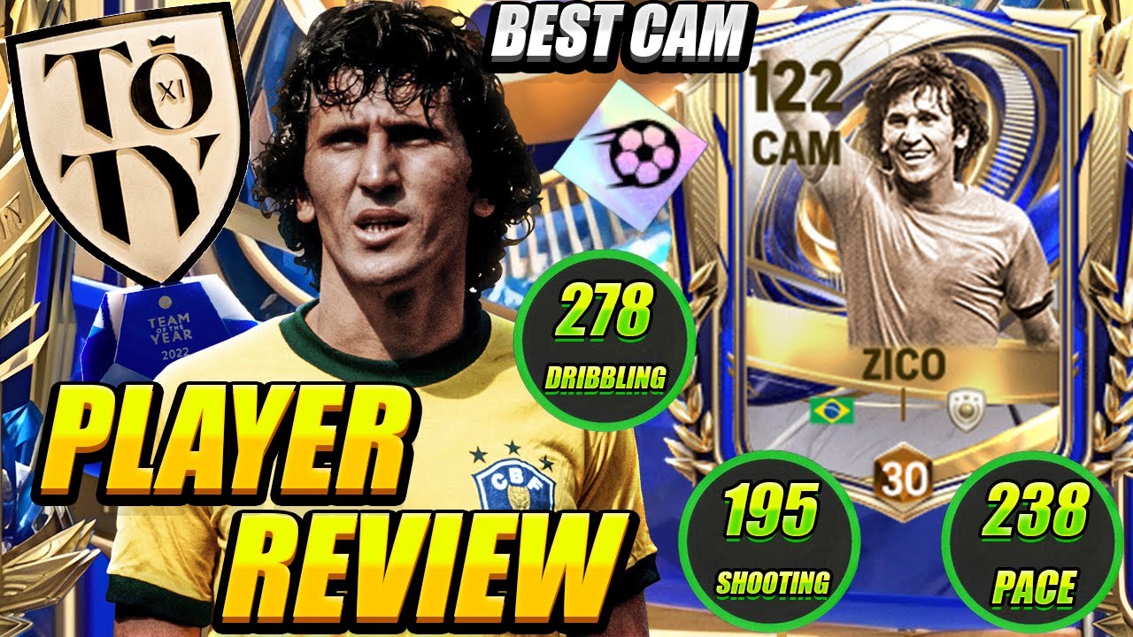 ZICO IS LEGENDARY! ⚡🔥 117 Team Of The Year/TOTY Icon Zico Player Review! BEST CAM?! - FC Mobile 26