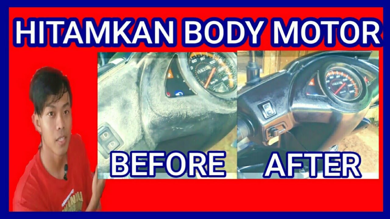 CARA HITAMKAN BODY MOTOR KUSAM JADI KINCLONG SEPERTI BARU