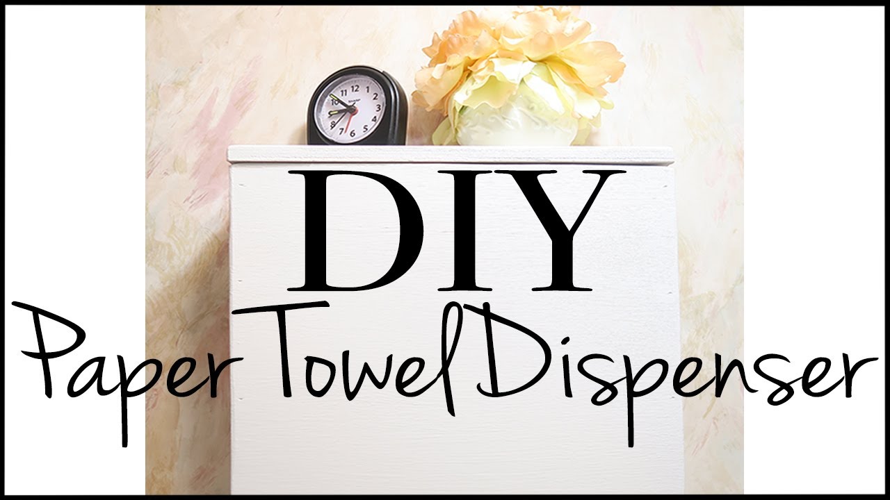 How to Make a Tri-Fold Paper Towel Dispenser ~ DIY Paper Towel Dispenser