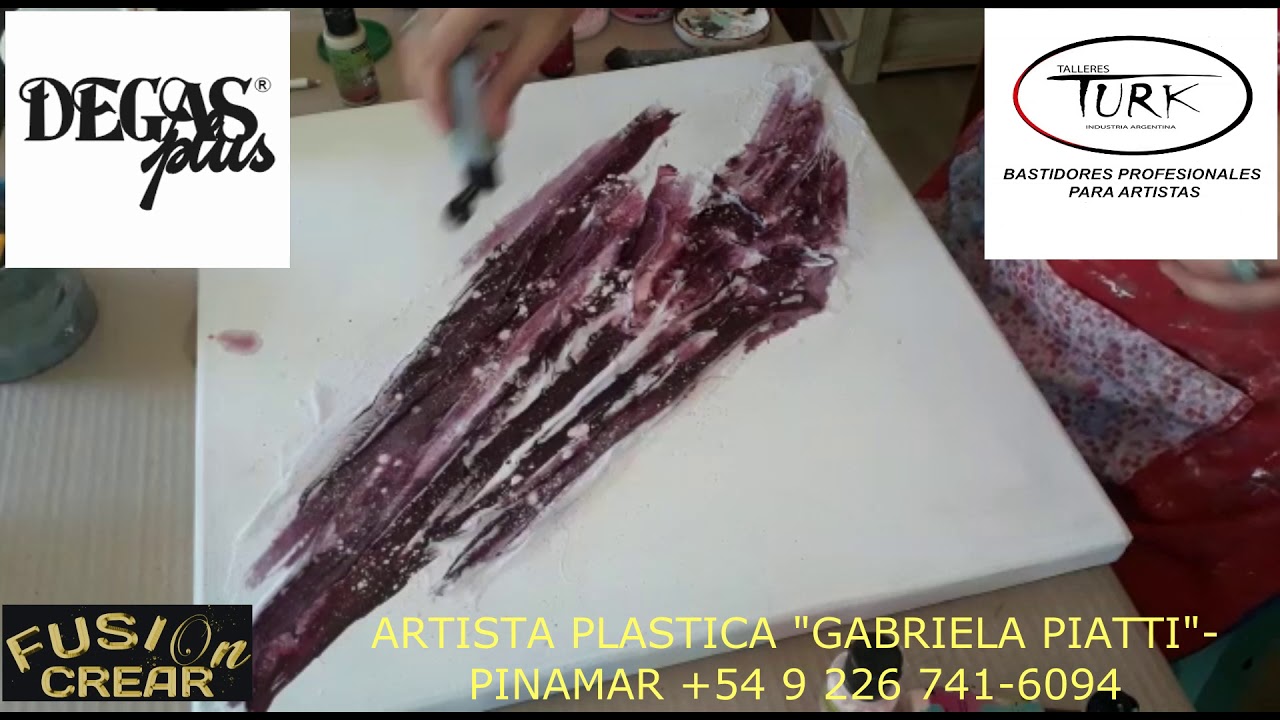 Fusi&oacute;n Crear ARTISTA PLASTICA GABRIELA PIATTI-ABSTRACTO ENTELADO-
