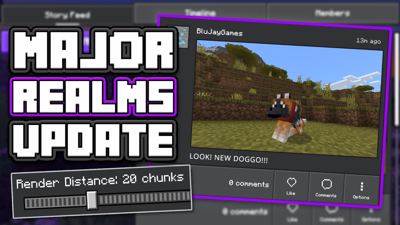 NEW! Realms Stories and Increased Render on Realms! | Sponsored Video #realmscampaign #minecraftclp