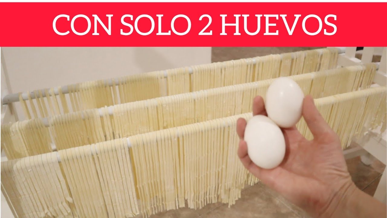 Un kilo y medio de pasta casera como lo hacían las abuelas! no uses 10 huevos, usa solo 2!