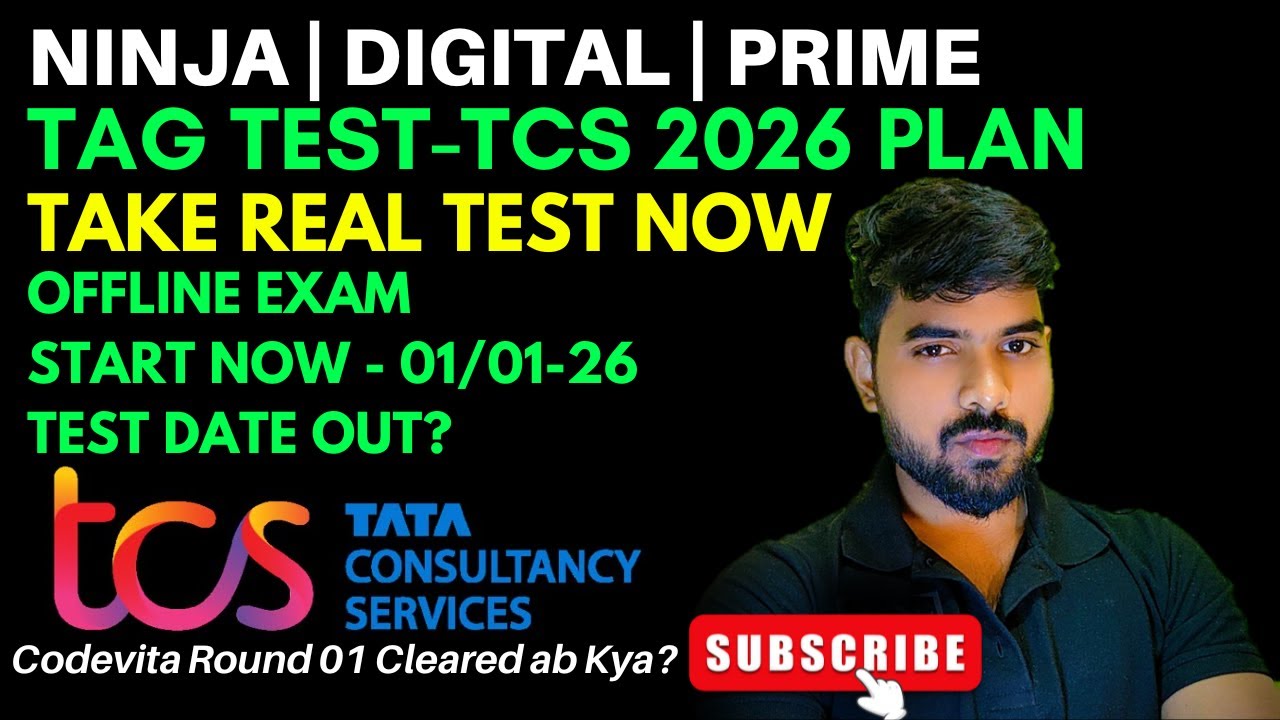 How to Prepare for TCS TAG Test 2026 | What to Do Now? | Ninja, Digital & Prime Offline Exam