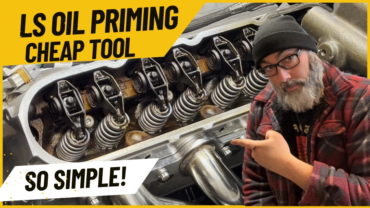 LS Engine oil prime / pre-lube the easy way from cheap online stuff. How to pre-oil before start up.