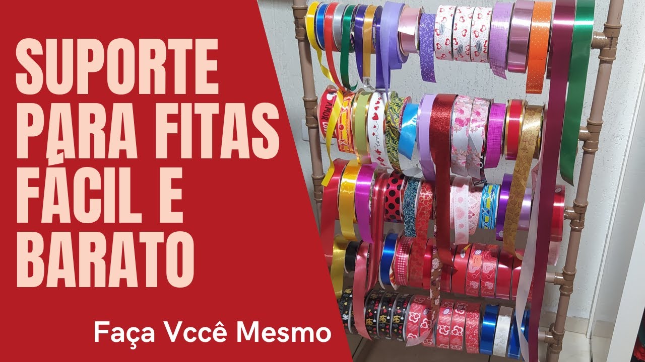 SUPORTE PARA FITAS PRÁTICO E BARATO