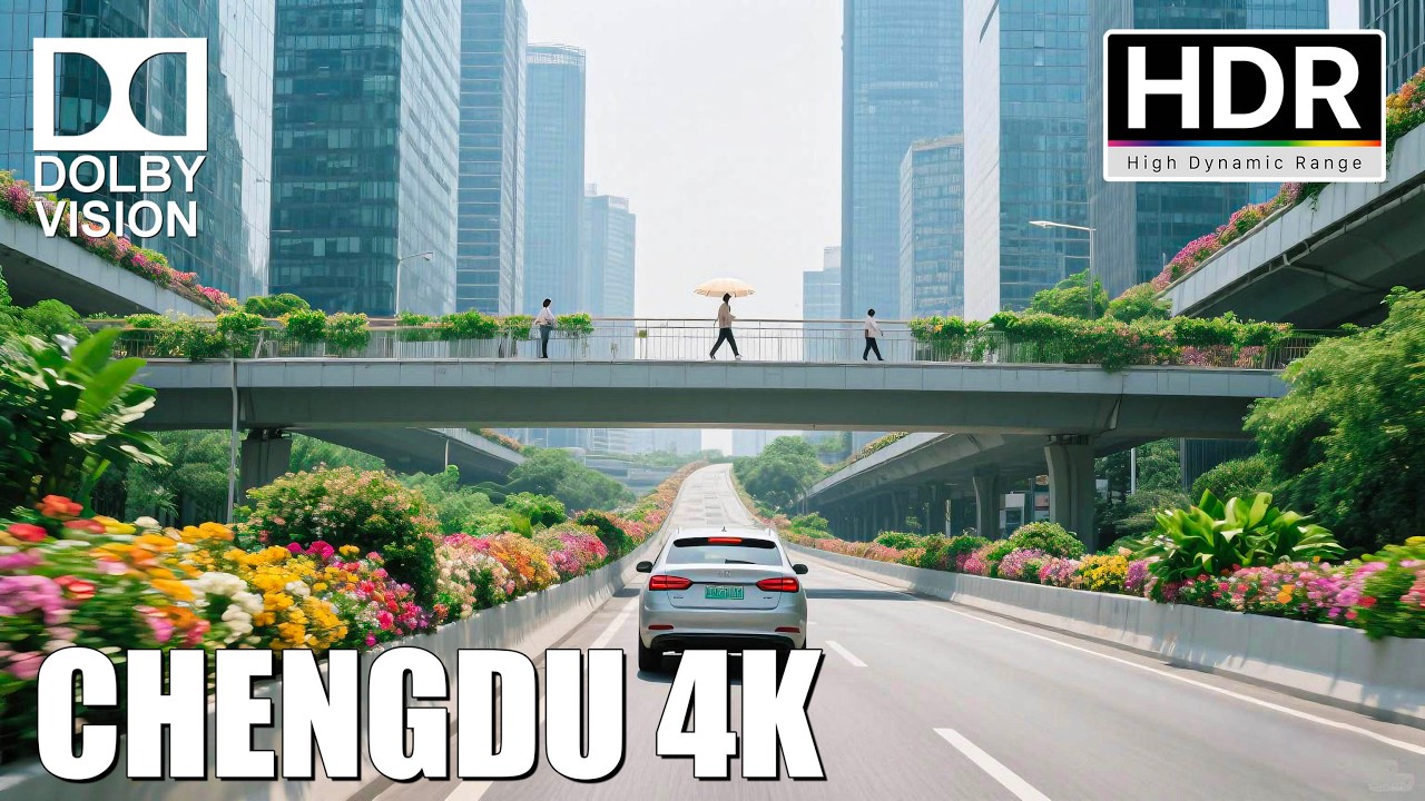 Driving Tour in Chengdu, China: A Green CBD Where the Future Meets Nature
