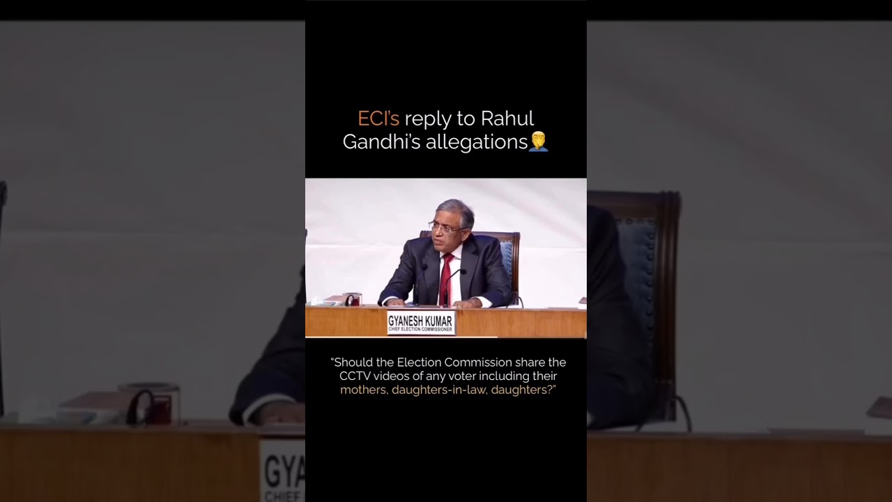 ECI&rsquo;s Reply To Rahul Gandhi 🤔 #explore #foryou #eci #congress #rahulgandhi