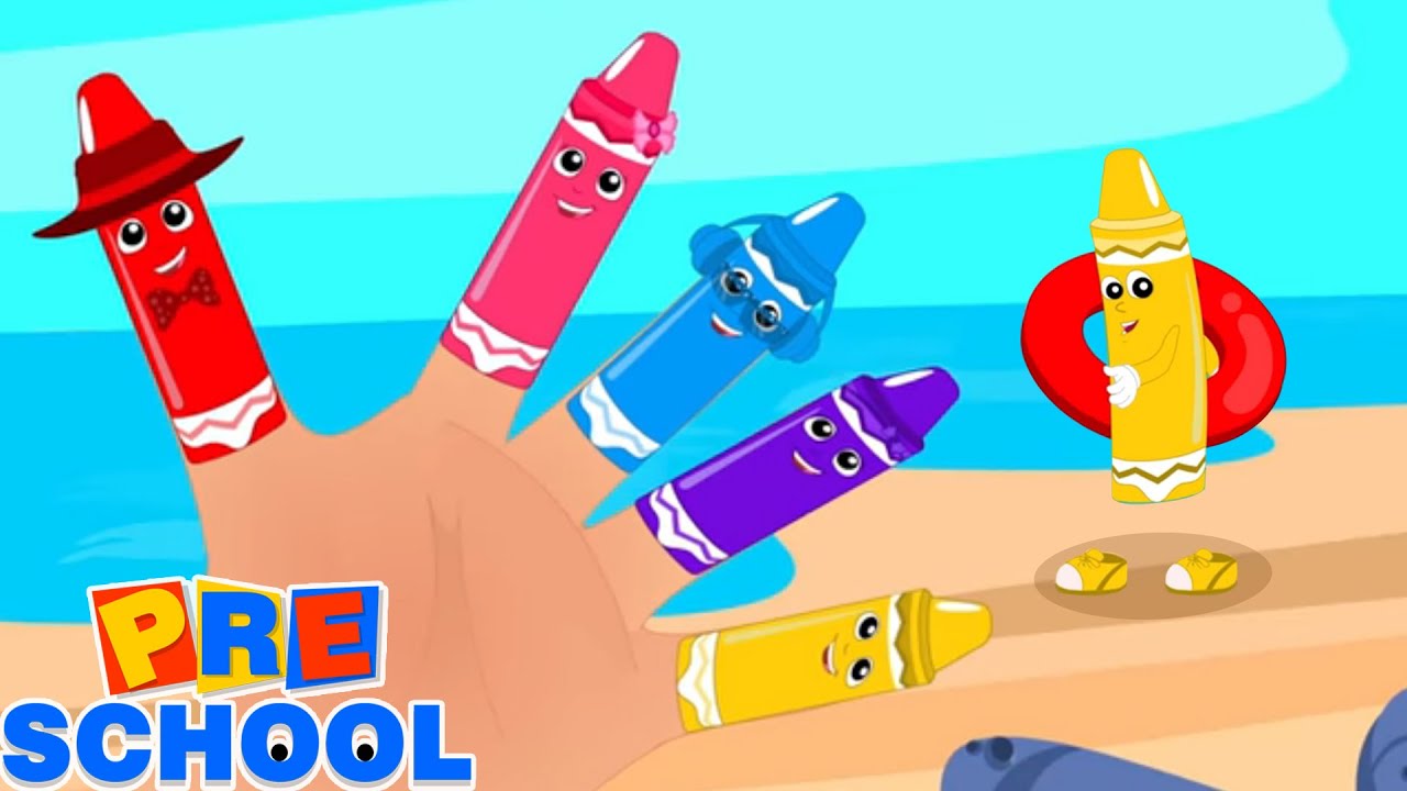 Crayons Finger Family | Nursery Rhymes and Baby Songs | Crayons Colors Song | Preschool Videos