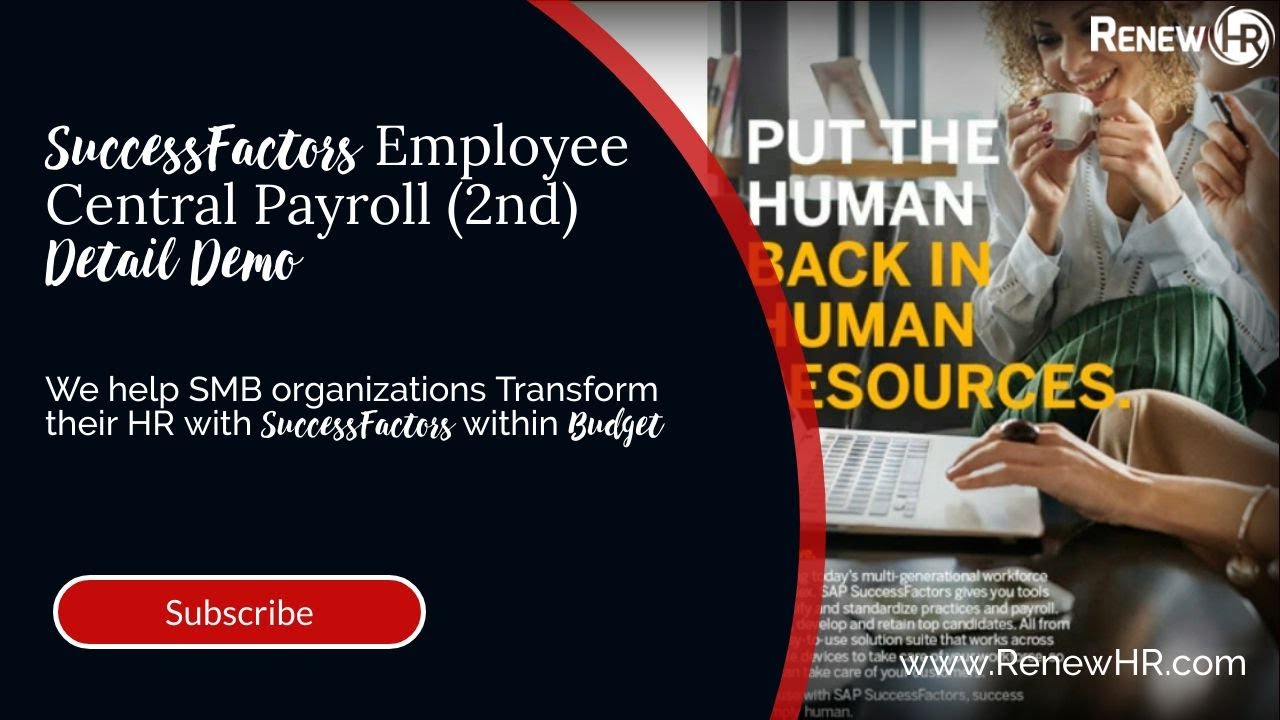 Core HR and Payroll - The most powerful payroll I SuccessFactors Employee Central Payroll