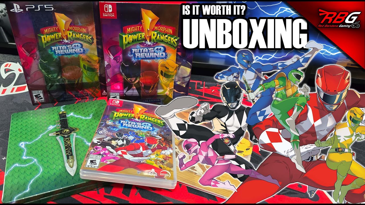 Unboxing Power Rangers Rita's Rewind Deluxe Edition - Nintendo Switch & PS5