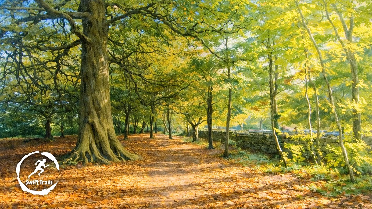 Virtual Run – Rainbow Wood & University of Bath (Autumn) | Treadmill Scenery