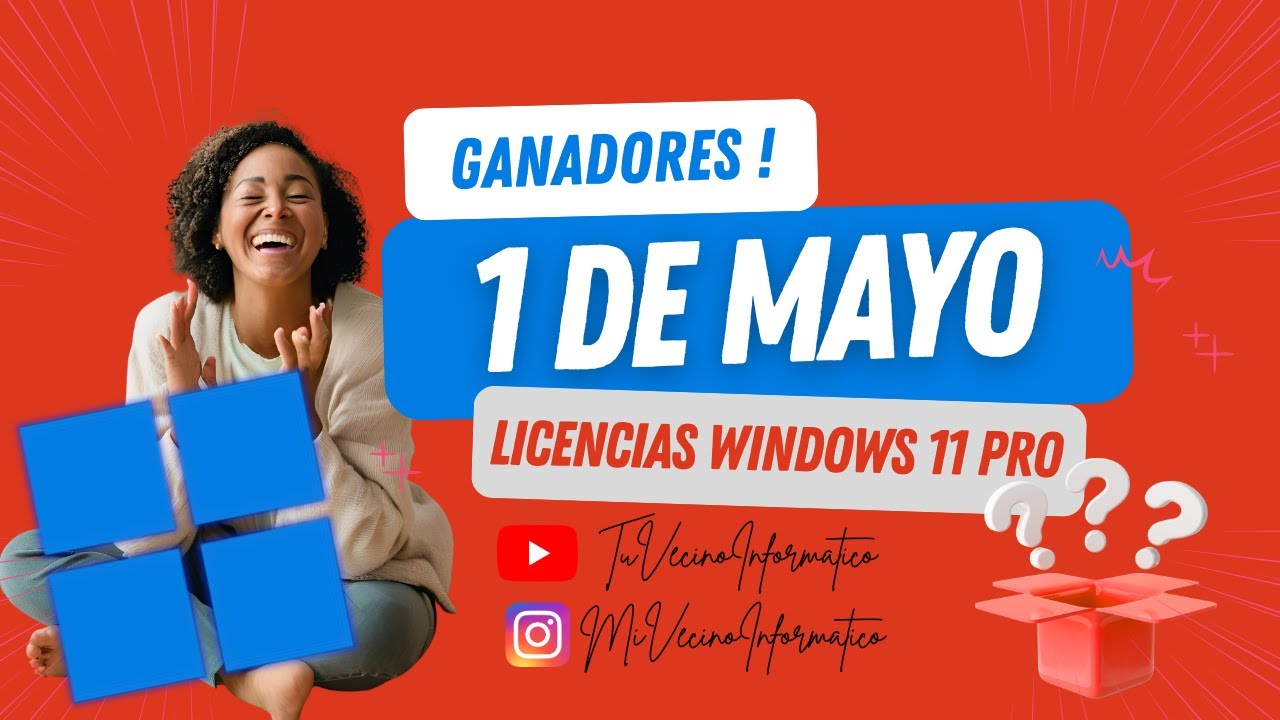 🎁 Ganadores de las Licencias de Windows 11  Pro PARA MIS SUSCRIPTORES ❤️