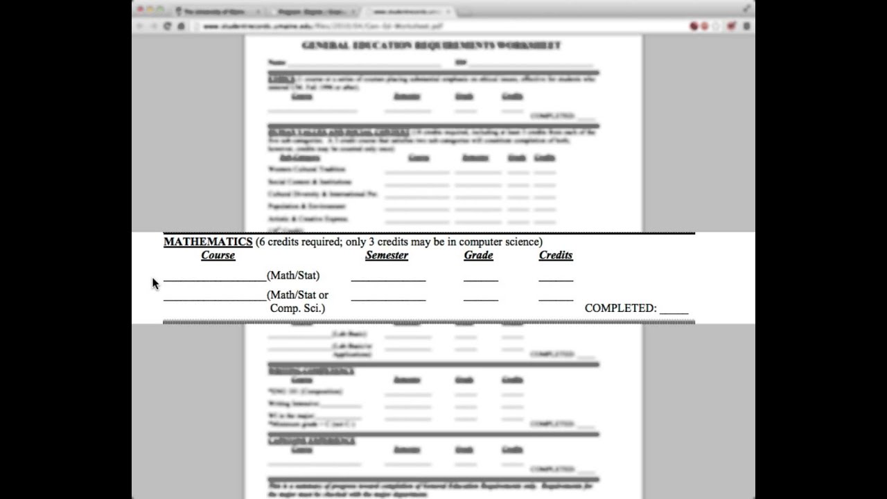 Introduction to General Education Requirements