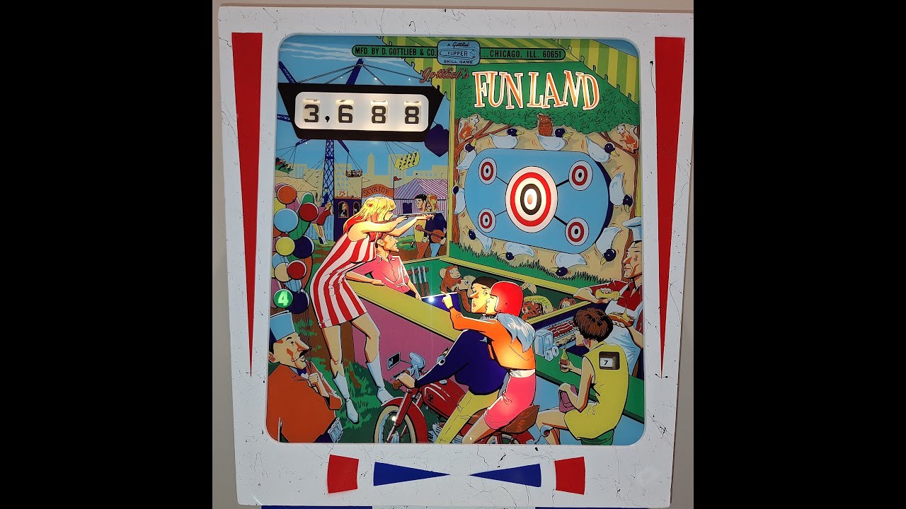 Gottlieb FUNLAND Restoration COMPLETED!  Looks and plays like new!