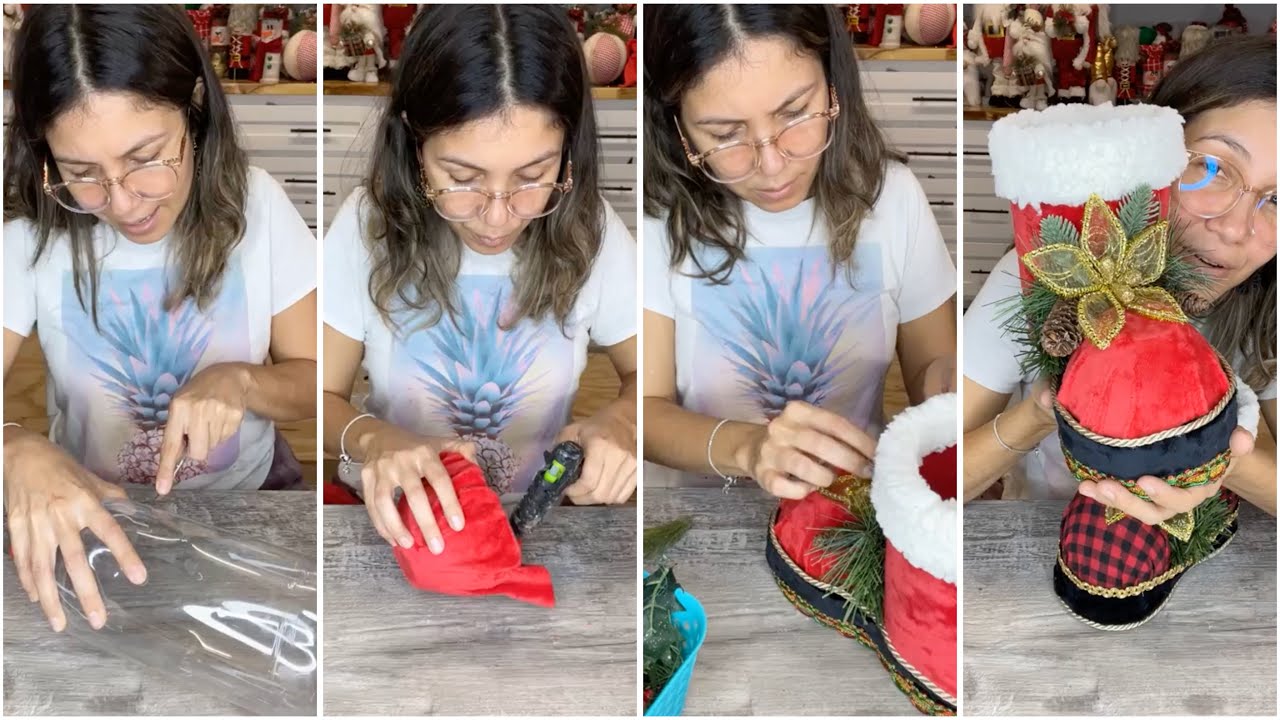 Mira lo que hago con Una Botella de Plástico☃️IDEAS bonitas Para Navidad