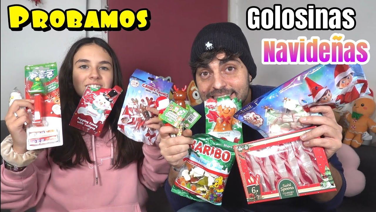 PROBANDO CHUCHERIAS DE NAVIDAD!! Hay de todo lo imaginable