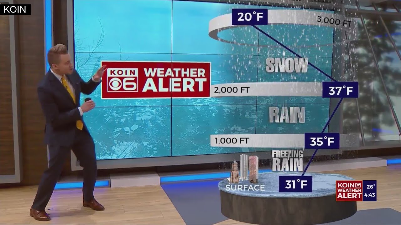 Why Portland's seeing freezing rain and not snow