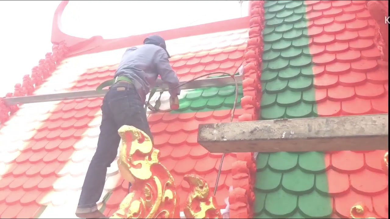 sơn chánh điện chùa phù ly2 