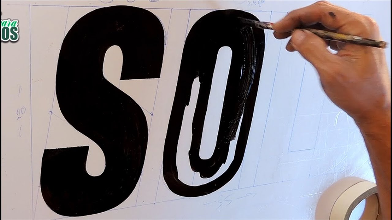 ✅ Pintando Letreiro Itálico  Passo a passo