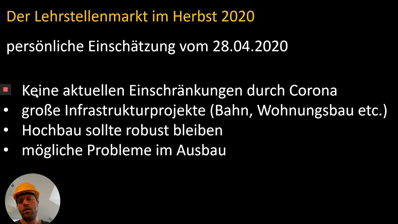 MaurerTUBE 2020 04 28 Lehrstellenmarkt Teil02